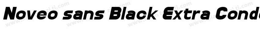 Noveo sans Black Extra Condensed字体转换